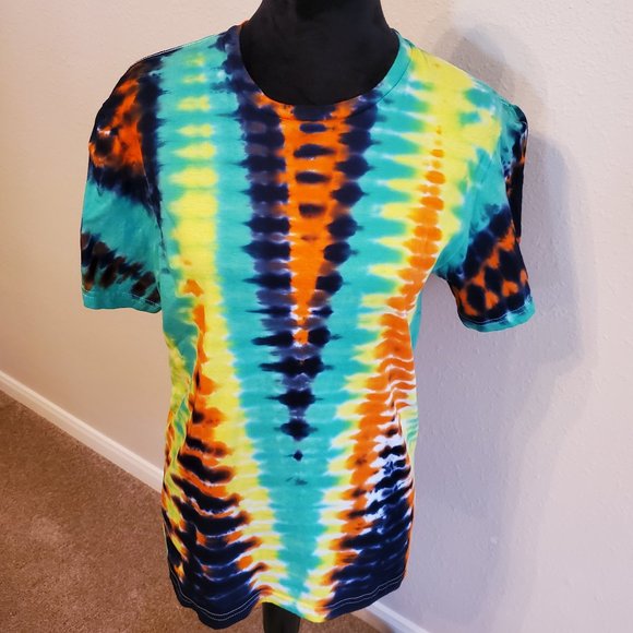 Tie Dye Boho bohemia unisex short sleeve T-shirt size S. 100% cotton. - Picture 2 of 13